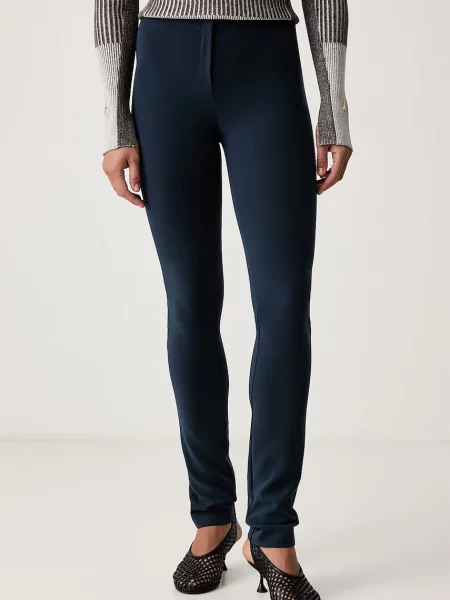 Patrizia Pepe spodnie slim fit granatowe