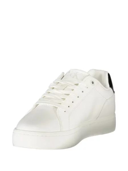 Sneakerși Calvin Klein cu imagine alb