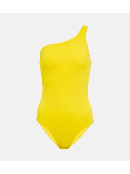 Costum de baie Isabel Marant cu un umăr gol galben