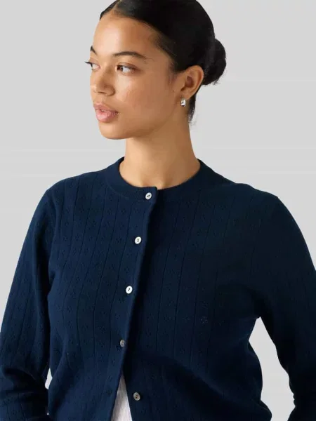 Kardigan rozpinany o kroju regular fit z mieszanki bawełny Levi's granatowy