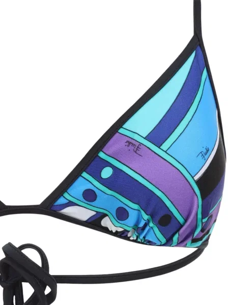 Top Pucci cu imagine albastru