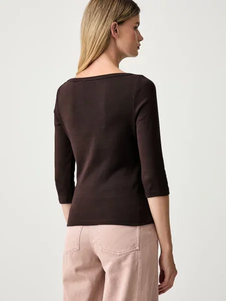 Tommy Hilfiger longsleeve brązowa