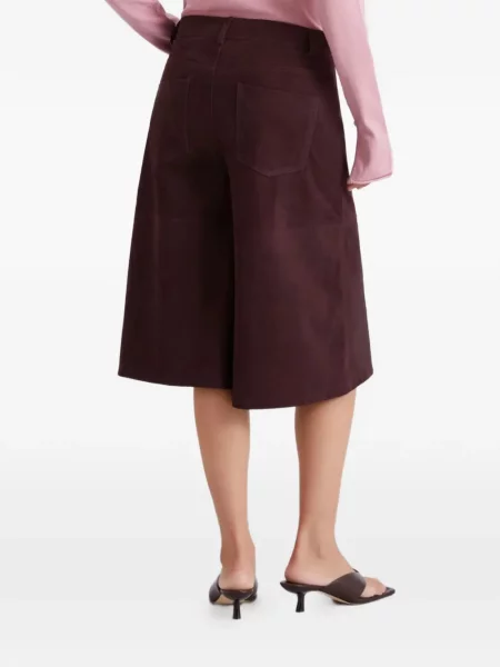 Pantaloni scurți Marella din piele roșu