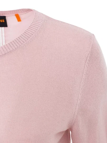Scurt tricou Boss tricotate roz