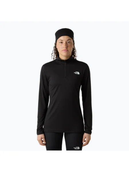 Női póló The North Face Flex Zip Slim fekete. Méret: M fekete