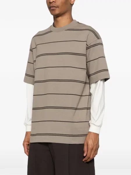 Ριγέ μπλούζα Comme Des Garçons Homme καφέ