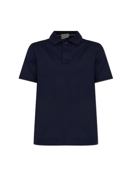 Koszulka polo Paul & Shark z kaszmiru niebieska