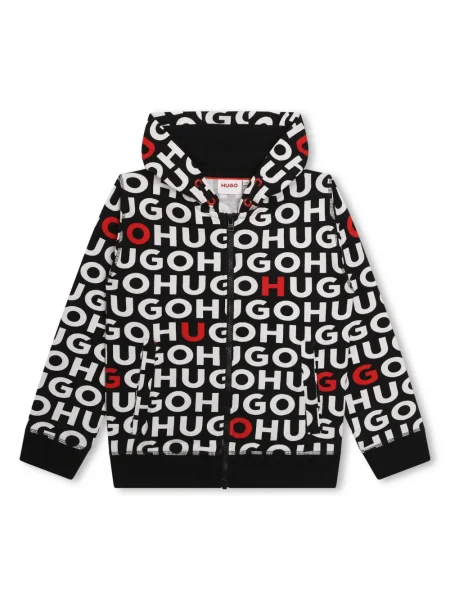 Bluza rozpinana dziecięca Hugo czarna