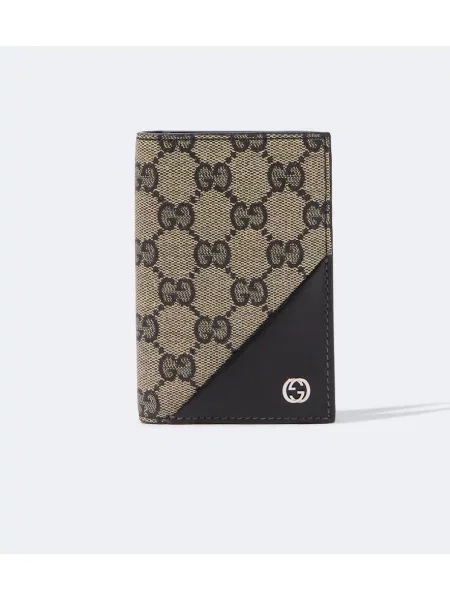 Portofel Gucci din canvas bej