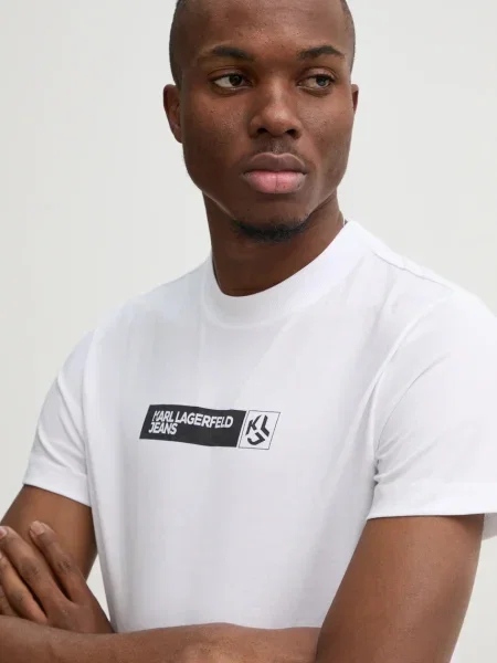 Tricou Karl Lagerfeld Jeans alb