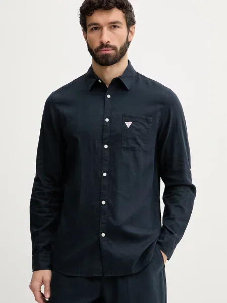 Guess Cămașă bărbătească de in