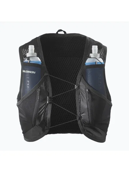 Salomon Active Skin 12 Set жилетка за бягане черна/метална черно