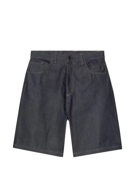Pantaloni scurți din denim Carhartt Wip albastru