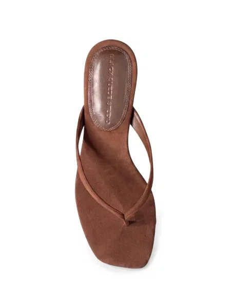Sandale Black Suede Studio din piele de căprioară negru