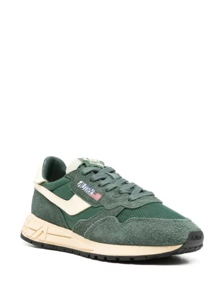 Sneakerși Autry din piele de căprioară verde