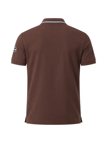 Tricou polo Colmar cu autograf maro