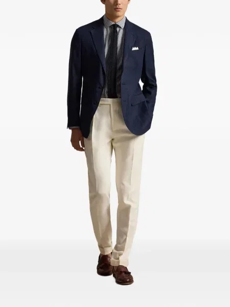 Pruhované polotričko Polo Ralph Lauren se síťovinou s výšivkou červené