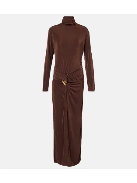 Rochie maxi Xu Zhi de costum maro