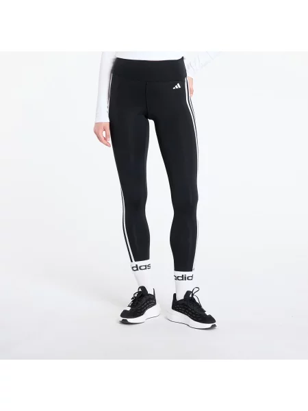 Смугасті легінси Adidas Performance з високою посадкою білі