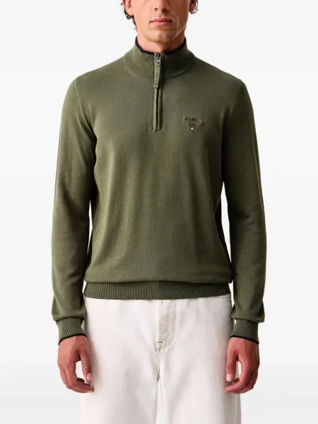 Pulover Aeronautica Militare cu broderie verde