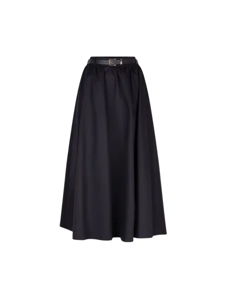 Długa spódnica maxi Esqualo popelinowa czarna