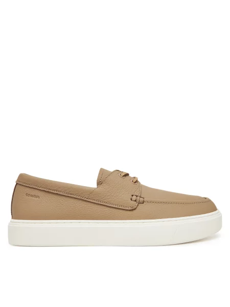 Mokasini Calvin Klein Hybrid Lace Up Boat Lth rjava
