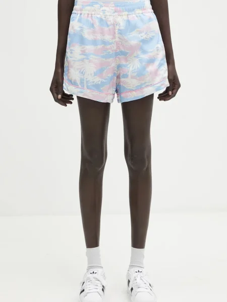 A Bathing Ape pantaloni scurti Palm Tree Camo Shorts cu imprimeu high waist