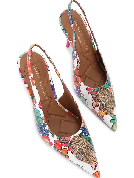 Kurt Geiger London pantofi cu stiletto din piele Large Eagle Sling