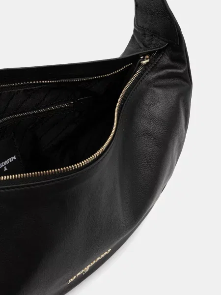 Patrizia Pepe чанта crossbody дамска от кожа черно