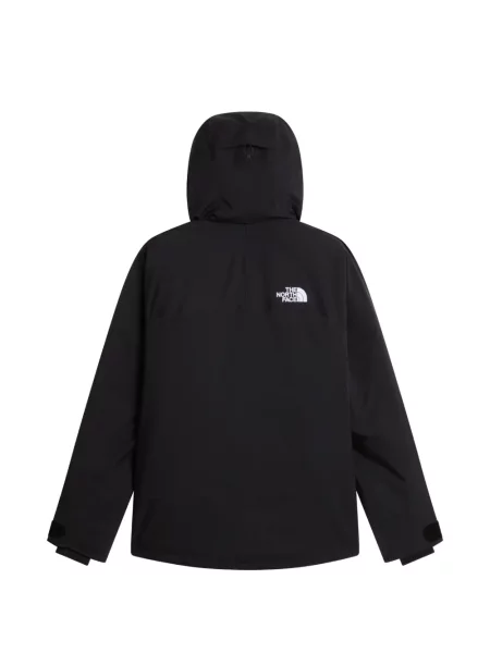 Geacă The North Face cu glugă cu imagine negru