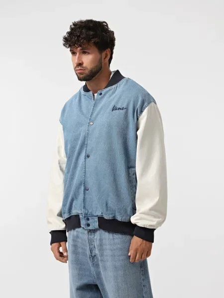Бомбер Vans Denim Baseball синій