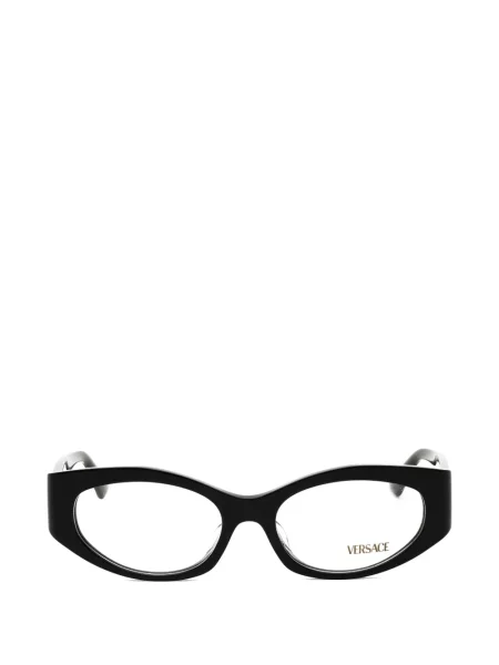 Ochelari de soare ovali Versace negru