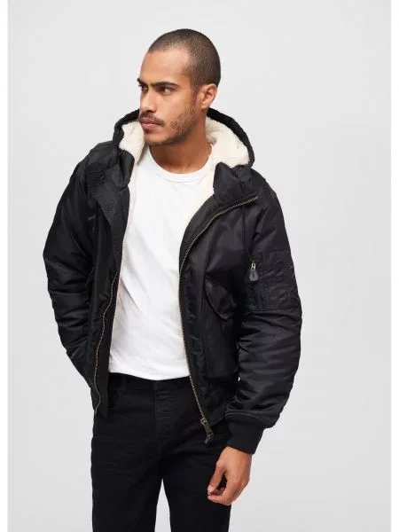 Jakna Brandit s kapuljačom crna