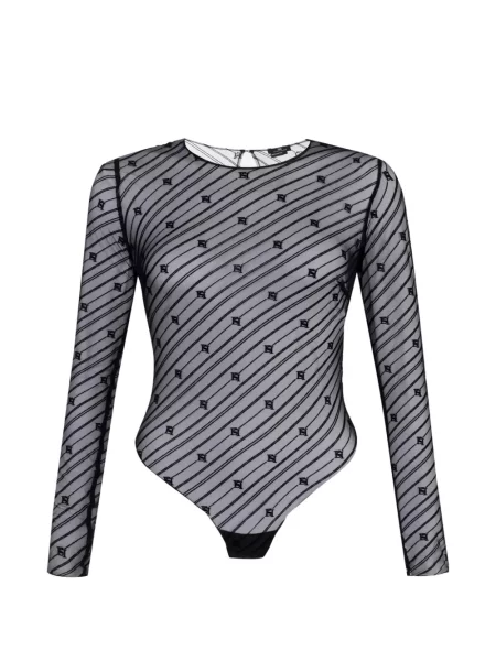Body Elisabetta Franchi plasă negru
