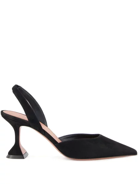 Pantofi cu toc Amina Muaddi slingback negru