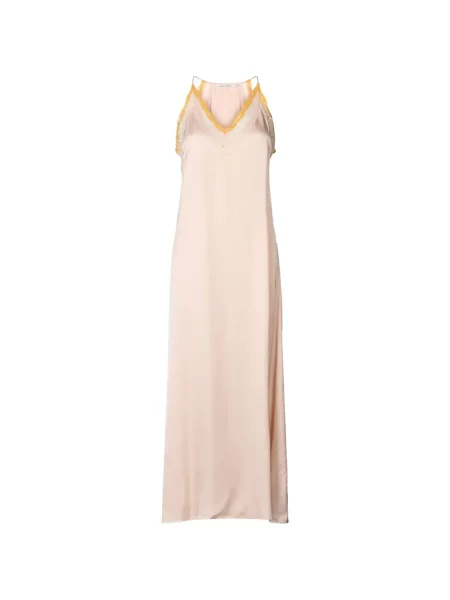 Rochie maxi Rabens Saloner din dantelă roz
