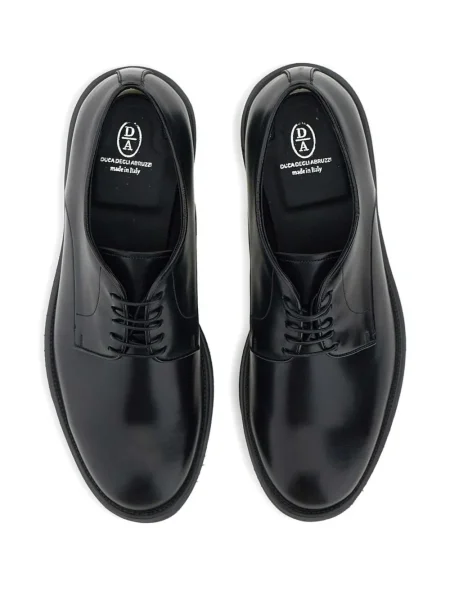 Pantofi derby Duca Heritage din piele negru
