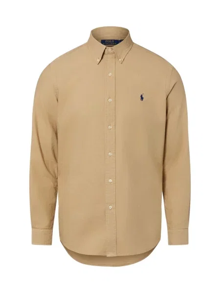 Długa koszula Polo Ralph Lauren z długim rękawem casual beżowa