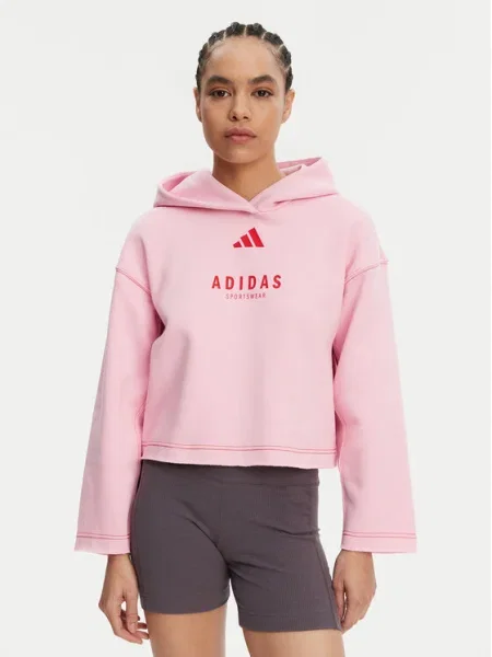 Adidas Суитшърт ALL SZN Graphic розов
