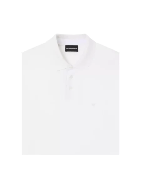 Koszulka polo Emporio Armani biała