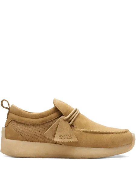 Pantofi loafer Clarks Originals cu șireturi din dantelă