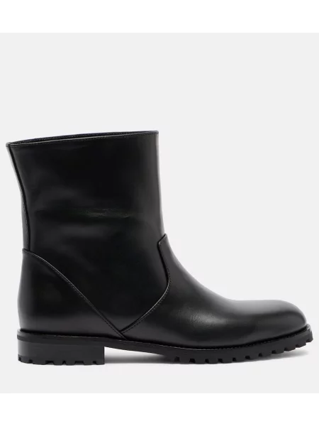 Cizme scurte Manolo Blahnik din piele negru