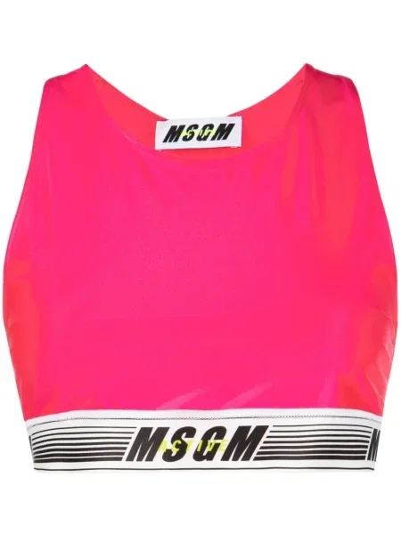 Cropp top Msgm cu imagine roz