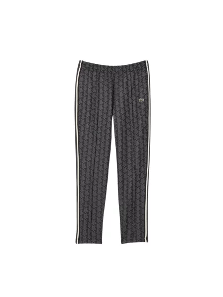 Spodnie Lacoste Paris Monogram szare S czarne