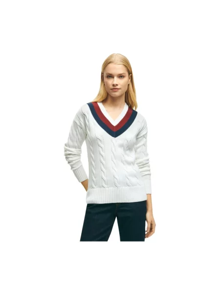 Sweter Brooks Brothers biały
