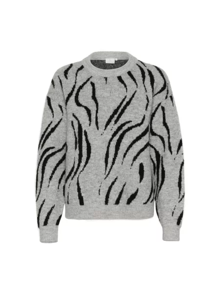 Sweter Kaffe w kolorze melanż czarny