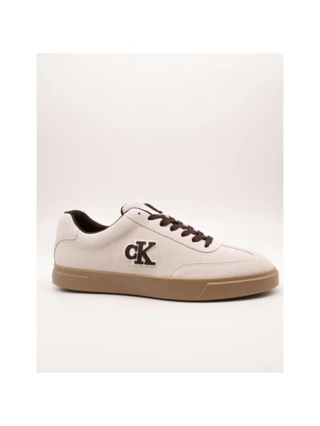 Sneakerși Calvin Klein din piele alb