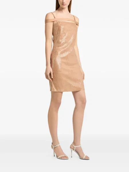 Rochie mini Courreges cu paiete cu bretele