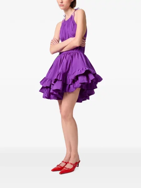 Rochie mini Msgm cu volane violet