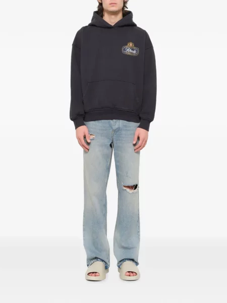 Hanorac cu glugă Rhude negru